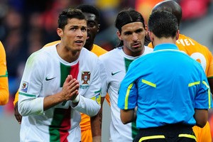 Ronaldo Diving on Cristiano Ronaldo Dive Against Ivory Coast     Video   Total Football